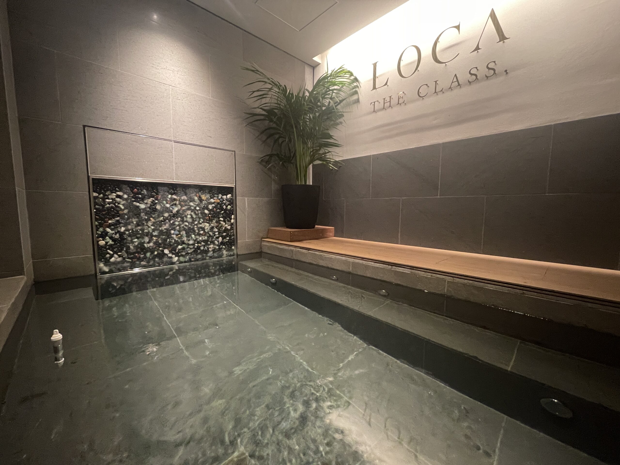 3.LOCA THE CLASS. AOYAMAの水風呂は羽衣が出来やすい！