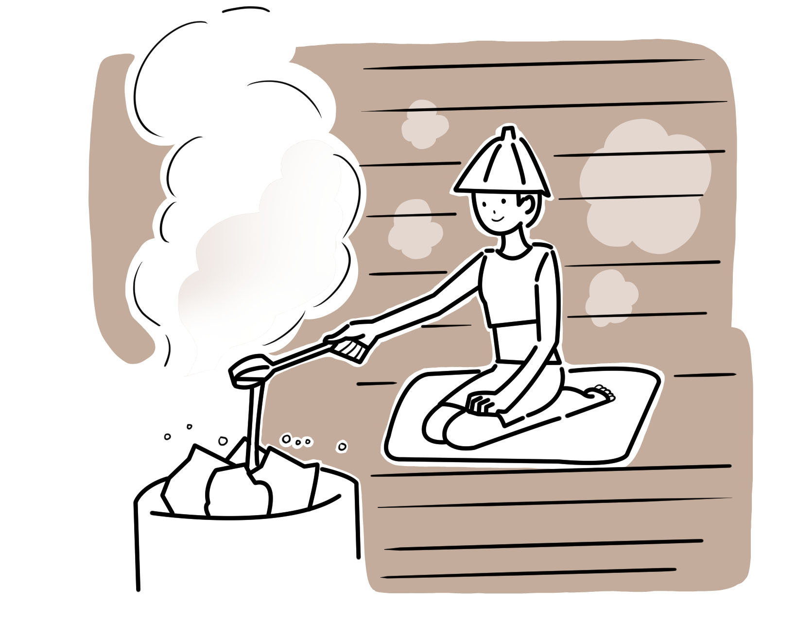 サウナマットを敷くメリットって？