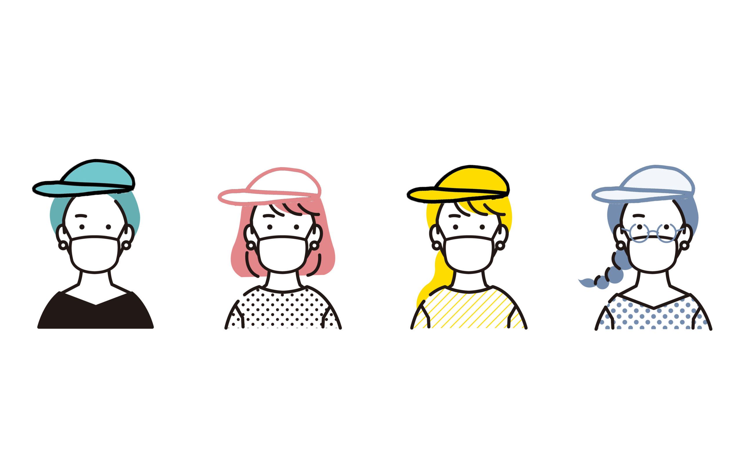 1.【初級】マスク＋帽子ですっぴんを隠す